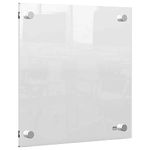 Nobo Transparent Acrylic Mini Wall Mounted Whiteboard, Modern Memo Board, Dry Erase, Frameless, 300 x 300 mm, Includes Marker Pen, Clear, 1915619