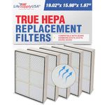 2 Filters fit Whirlpool 1183054K (1183054) PLASTIC FRAME Compatible with Whispure Air Purifier Models AP350 AP450 AP510 AP45030HO - Compare To Whirlpool Part# 1183054, 1183054K Large Grand Format