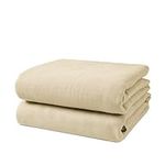 Muslin Swaddle Blankets, Soft Silky Baby Blankets for Baby Boys & Girls, 4-Pack Breathable and Skin-Friendly Baby Swaddle, Baby Blankets Unisex, 47 x 47 inches - Linen