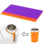 3pcs Sublimation Tumblers Wraps, Silicone Mug Tumbler Wraps in 3 Thickness Compatible with Cricut Mug Press, Mug Press Sublimation Machine Tumblers Efficient Heat Conduction(Colorful)