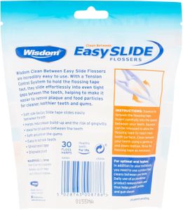 Wisdom Easy Slide Dental Flossers – Pack of Floss Picks