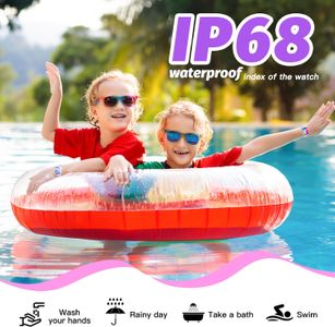 Kids Smart Watch – Purple, Touchscreen, GPS Tracker