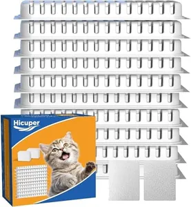 Hicuper Cat Water Fountain Filters,Replacement Filter for 108oz/3.2L Cat Fountain,10 Packs Filters & 2 Sponges Set for Stainless Steel Pet Water Fountain (Model:PET-HS001-US)