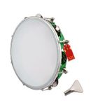 UAPAN Dafli Musical Instrument I Dafli/Tambourine I 7inch Hand Percussion Musical Instrument I Green color I small Tambourine
