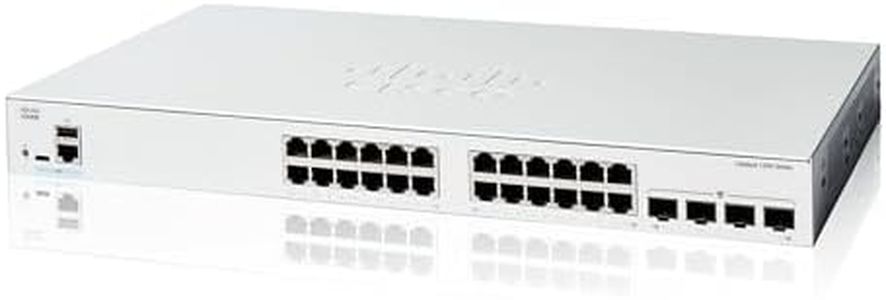 Cisco Switch Inteligente Cisco Catalyst 1200-24T-4G, GE de 24 Puertos, SFP GE 4x1, protección Limitada de por Vida (C1200-24T-4G)