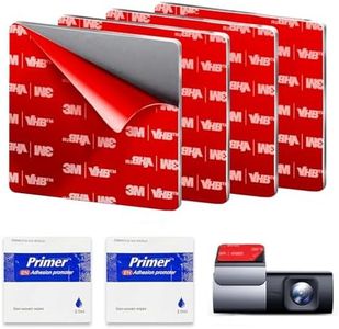 3M VHB Heat Resistant Double-Sided Adhesive PadsTape, 6 PCS Square 2.8“ Double Sided Heavy Duty, Waterproof Sticky Pads for Car, Home Decor & Outdoor Use