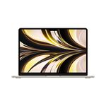 Apple 2022 MacBook Air Laptop with M2 chip: 13.6-inch Liquid Retina Display, 8GB RAM, 256GB SSD Storage, Backlit Keyboard, 1080p FaceTime HD Camera. Works with iPhone and iPad; Starlight; French