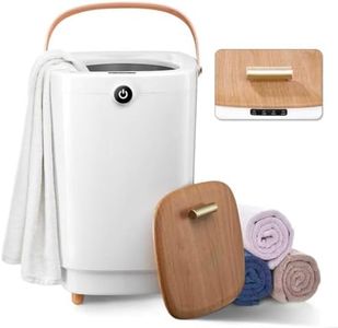 TMWINGS Towel Warmers for Bathroom Bucket，Luxury Large Spa Towel Hot Warmer Bucket Style-Hot Towels in 10 Minutes-Fits Up to Two Oversized Towels - Bathrobe, Towel, Blanket-Yellow