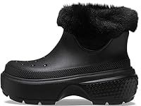 Crocs Unisex-Adult Stomp Lined Boots, Black, 5 Men/7 Women