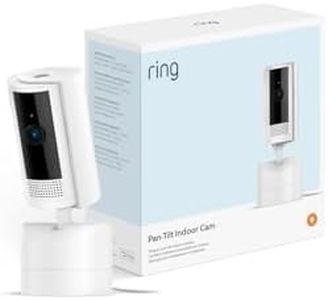 Ring Pan-Tilt Indoor Camera | Plug-In Pet Security Camera | 360° pan & 169° tilt coverage, Manual Privacy Cover, HD video, Two-Way Talk, Wi-Fi | 30-day free trial of Ring Subscription Plan