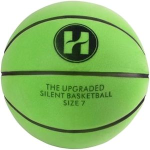 HEABRZINGWJ Official Silent Basketball Size 7 (29.5"),Dribble Dream Upgraded Indoor Basketball & Quiet Bounce Dunk Airless Basketball with Box,Green