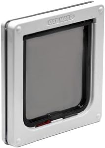 Cat Mate Lockable Cat Flap, Easy Installation in UPVC Doors, and Wooden Doors - White