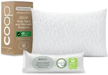 Coop Home Goods Original Adjustable Pillow, Queen Size Bed Pillows for Sleeping, Cross Cut Memory Foam Pillows - Medium Firm Back, Stomach and Side Sleeper Pillow, CertiPUR-US/GREENGUARD Gold