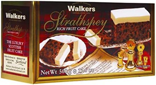 Walker's Shortbread Strathspey Rich Holiday Fruit Cake, Luxury Holiday Treat, 17.6 Oz Box