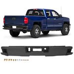 OCPTY Rear Bumper fit for 2014-2018 for Chevy Silverado for GMC Sierra 1500 Without Sensor Hole,Texture Black