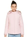 Qube By Fort Collins Women's Parka Coat (89408Az_Pink - Polyester, Standard Length)