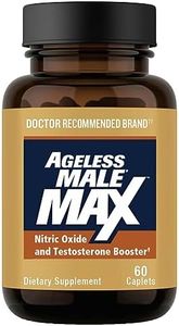 Ageless Male Max Total Testosterone Booster Supplement for Men, 60 Caplets