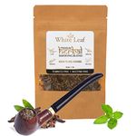 White Leaf Premium Herbal 100% Nicotine Free Mixture Smoking Blend - 100% Tobacco Free 30g With Organic Ayurvedic Herbs Clove Mix Herbal Smoke With Vintage Hard Wooden Pipe For Smoking Accessories