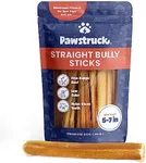 Pawstruck Natural 5-8" Bully Sticks for Dogs - Best Long Lasting, Rawhide Free, Low Odor Dental Chew Treat - Healthy Single Ingredient 100% Real Beef - 8 oz. Bag - Packaging May Vary