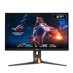 ASUS ROG Swift 27” 1440P Gaming Monitor (PG279QM) - WQHD (2560 x 1440), Fast IPS, 240Hz, 1ms, G-SYNC, NVIDIA Reflex Latency Analyzer, DisplayHDR400, Eye Care, HDMI, DisplayPort, USB, Height Adjustable