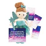 BETTERLINE Unique Tooth Fairy Doll with 26 Wish Cards, 26 Blessings Cards, Plush Tooth Fairy Doll with Secret Pocket & Magical Wand, Lost Tooth Keepsake, Kids Tooth Fairy Gifts for Girl & Boy