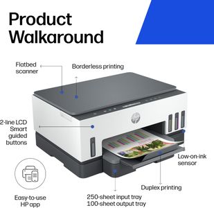 HP Smart Tank 7005 All-in-One Printer – Wireless, High Capacity Ink