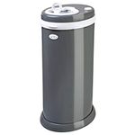 Ubbi Steel Odour Locking Nappy Disposal Bin, No Special Bag Required Money Saving, Awards-Winning, Modern Design Registry Must-Have Nappy Bin, Slate Grey