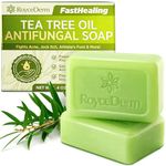 Roycederm Antifungal Antibacterial Tea Tree Soap: Antifungal Antibacterial Treatment for Face & Body, Athlete's Foot, Tinea, Folliculitis Ringworm Jock Itch