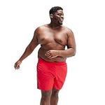 Speedo Men's Plus Size Essential 16" Watershort, Fed Red, 4XL