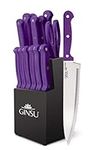 Ginsu Kiso 14-Piece Purple Knife Se