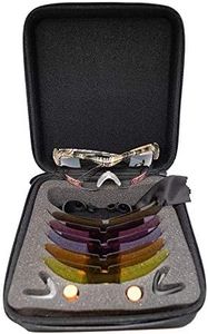 SSP Eyewear Methow Kit, RX-Able Shooting Glasses, 6 Lenses with Camoflauge Frames