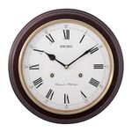 Seiko Wall Clock (31.4 cm x 31.4 cm x 6.1 cm, Brown, QXH202BN)