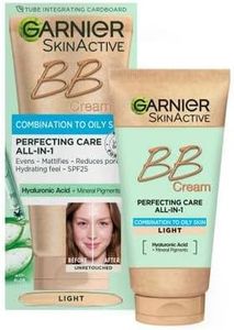 Garnier Skin Naturals Combination to Oily Hyaluronic Aloe All-in-1 BB Light Cream, 50ml
