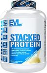 Evlution Nutrition Stacked Protein Protein Powder with 25 Grams of Protein, 6 Grams of BCAAs and 5g of Glutamine (Vanilla Ice Cream, 5 LB)