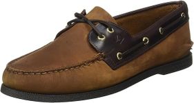 Sperry Men's Authentic Original 2-Eye Boat Shoe, Brown Buck, 8 W US