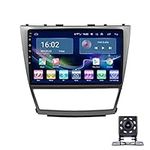 WEIZQ Android 10.0 Car Stereo Sat Nav for Toyota Camry 2007-2011 GPS Navigation 9'' Headunit Multimedia Video Player Radio Bluetooth FM Receiver with WiFi SWC, With Rear Camera,1+16G