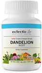 ECLECTIC INSTITUTE Raw Freeze-Dried Dandelion Root | Supports The Liver, Cleansing, Detox & Digestive Function | 90 CT (200 mg)