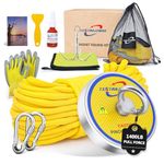 Single Side Magnet Fishing Kit,1400Lb Super Strong Fishing Magnets kit with 66 Ft Rope,Large Neodymium Magnetic Fishing with Full Accessories for Treasure&Underwater Cleaning-3.93"