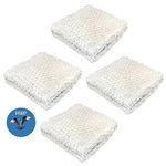 HQRP Wick Filter (4-pack) for Duracraft DH831 DH4C DH83 DH-831 DH-4C DH-83 Humidifiers + HQRP Coaster