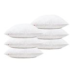 Lancashire Textiles Duck Feather Cushion Pads Generously Filled with Ethically Sourced Feathers Encased in Pure Cotton Cambric Cover - Pack of 6-24" x 24" (60cm x 60cm)