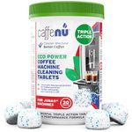 Jura Compatible Cleaning Tablets. 30 Coffee Machine Cleaner Tablets. Cleans Internal Parts, Portafilter, Inaccessible Areas.