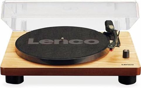 Lenco Turntable with Built-in Speakers & USB Encoding, Wood