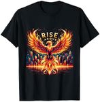 Phoenix Fire Mythical Bird Inspirational Motivational T-Shirt