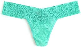 hanky panky Signature Lace Low Rise Thong #4911P,One Size,Agave Green