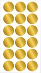 BlackDreams® 1800 Piece Golden Color 25mm (1 Inch) Round Dot Sticker Self Adhesive Labels Writable Surface for Kids Activity, File Classification, Calendar Planner, Organizing (Golden)