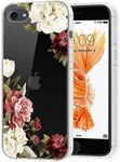 Zoeirc iPhone 6S Plus Case,iPhone 6 Plus Phone Case Clear Case for Girls Women, Soft TPU Shockproof Protective Transparent Phone Case Cover for iPhone 6 Plus / 6S Plus 5.5 inch(Blossom Flower)