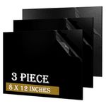 3 Pack Black ABS Plastic Sheet 8” x 12” x 1/8",Phiowocx 3mm Thick Rigid ABS Sheet Plate with Textured & Matte Finish,Moldable Plastic Sheets Panel for DIY Projects,Decor,Handicrafts Home Decor