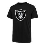 Mens Team Logo Short Sleeve Fan Tee Compatible with Vegas Raiders, Large