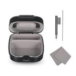 BOCOKO Hearing Aid Hard Case Pocket Size with Cleaning Cloth Brush Tools for Sound Amplifier(Black)