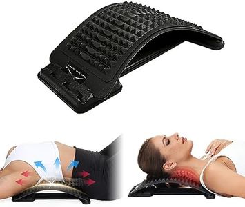 Comfort Back Stretcher Board,Three Level Back Streching Device for Lower/Mid/Upper Relieve Back Muscle Tightness,Spine Board Back Cracker, Lumbar Support Massager